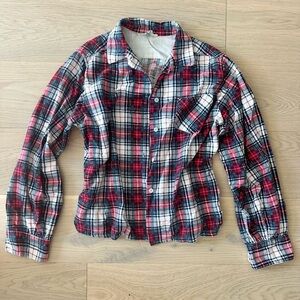 vintage plaid button down